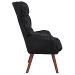 vidaXL fauteuil Noir 69 x 74 x 93 cm Simili cuir