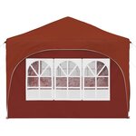 vidaXL Tente de fête pop-up 575 x 288 x 245 cm Terre cuite