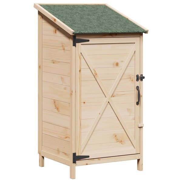 vidaXL Abri de jardin Naturel 59 5 x 56 x 113 5 cm