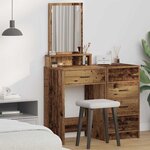 vidaXL Coiffeuse Bois Ancien 50 x 41 x 140 cm Bois d'ingénierie