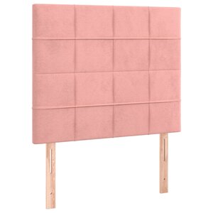 vidaXL Têtes de lit 2 Pièces Rose 100x5x78/88 cm Velours