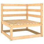 Salon de jardin meuble d'extérieur ensemble de mobilier 6 pièces avec coussins bois de pin massif 02_0016674