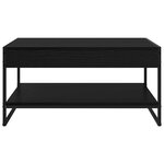 vidaXL Table basse Chêne noir 80 x 50 x 40 cm Bois d'ingénierie