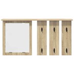 vidaXL Porte-manteau mural avec étagère Chêne sonoma 85 x 10 x 45 cm