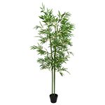 vidaXL Arbre en Bambou Artificiel 2 pièces Vert 60 x 18 x 190 cm