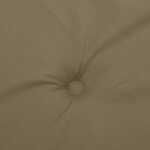 vidaXL Coussins de chaise à dossier haut lot de 4 taupe mélangé tissu