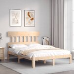vidaXL Cadre de lit sans matelas 140x200 cm bois massif de pin