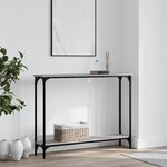 vidaXL Table console sonoma gris 100x22 5x75 cm bois d'ingénierie