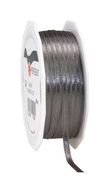 Satin double face 50-m-rouleau 3 mm ardoise