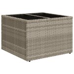 Canapé de jardin 9 pièces avec coussins gris poly rattan