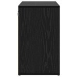 vidaXL Cabinet à chaussures avec étagère Chêne noir 77 5 x 30 x 51 cm
