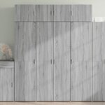 vidaXL Armoire de rangement sonoma gris 80x42 5x225 cm