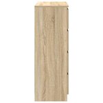vidaXL Buffet chêne sonoma 80x35x99 cm bois d'ingénierie