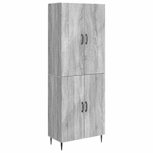 vidaXL Ensemble de Meubles 2 Pièces Sonoma gris 66 x 34 5 x 89 5 cm