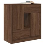vidaXL Buffet avec tiroirs et portes chêne marron 70 5x34x74 5 cm