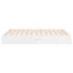 vidaXL Cadre de lit sans matelas blanc bois massif 140x190 cm