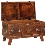 vidaXL Boîte de Rangement 70 x 35 x 40 cm bois de récupération massif