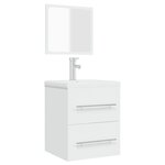 vidaXL Armoire de salle de bain avec miroir Blanc 41x38 5x48 cm