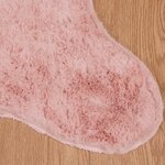 vidaXL Tapis en Fourrure Synthétique de Lapin Olite Rose 80 x 120 cm