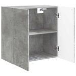 vidaXL Armoire Murale 59 x 31 x 60 cm Bois d'ingénierie Gris béton