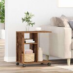 vidaXL Table d'appoint Bois ancien 50 x 30 x 55 cm Bois d'ingénierie