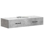 vidaXL Table d'appoint murale 87 5 x 34 5 x 17 cm Bois d'ingénierie