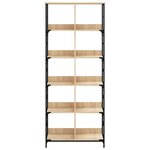 vidaXL Bibliothèque chêne sonoma 78 5x33x188 5 cm bois d'ingénierie