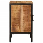 vidaXL Table de chevet 40x30x52 5 cm bois de manguier massif brut