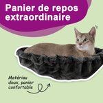 vidaXL Arbre à chat avec griffoirs en sisal Gris foncé 70 cm