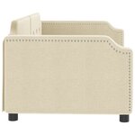 vidaXL Lit de repos sans matelas crème 80x200 cm tissu