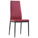 vidaXL Mobilier de salle à manger 7 Pièces Rouge bordeaux
