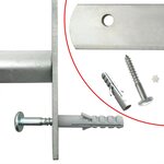 vidaXL Grille réglable de sécurité de fenêtres et 4 barres 700-1050 mm