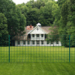 vidaXL Clôture Euro Acier 20x1 5 m Vert