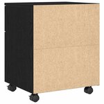 vidaXL Cabinet de Dossier Chêne noir 45 x 38 x 54 cm Bois d'ingénierie