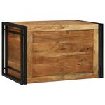 vidaXL Boîte de Rangement 80x50x50 cm Bois Massif Acacia