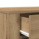 vidaXL Bureau chêne artisanal 100x49x75 cm bois d'ingénierie
