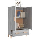 vidaXL Buffet Sonoma gris 70x31x115 cm Bois d'ingénierie