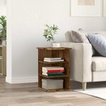 vidaXL Buffet vieux bois 35x35x55 cm bois d'ingénierie