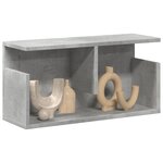 vidaXL Armoire murale 60x20x30 cm gris béton Bois d'ingénierie