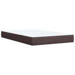 vidaXL Sommier à lattes de lit avec matelas Marron foncé 120x200 cm