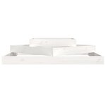 vidaXL Jardinière Blanc 112x112x27 cm Bois massif de pin
