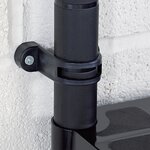 vidaXL Étagère de rangement à 4 niveaux Noir 183x30 5x130 cm Plastique