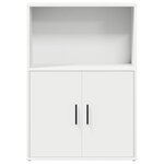 vidaXL Bibliothèque blanc 60x24x85 cm bois d'ingénierie