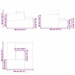 vidaXL Pot blanc 80x80x50 cm en plastique