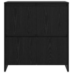 vidaXL Buffet Chêne noir 70 x 41 x 75 cm Bois d'ingénierie