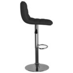 vidaXL Tabourets de bar lot de 2 noir tissu