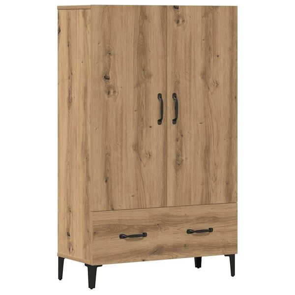 vidaXL Buffet chêne artisanal 70x31x115 cm bois d'ingénierie