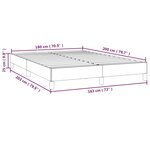 vidaXL Cadre de lit sans matelas marron foncé 180x200 cm tissu