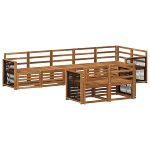 vidaXL Ensemble de canapés d'extérieur 7 pc