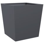 vidaXL Jardinières 2 Pièces anthracite 50x50x50 cm acier